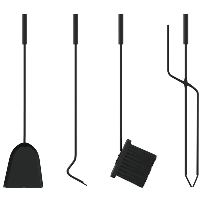Set de unelte pentru șemineu, 5 piese, 23x15x66 cm, oțel - WALTI WALTI