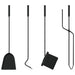 Set de unelte pentru șemineu, 5 piese, 23x15x66 cm, oțel - WALTI WALTI