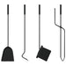 Set de unelte pentru șemineu, 5 piese, 18x56 cm, oțel - WALTI WALTI
