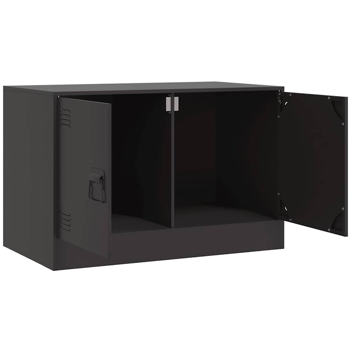 Dulapuri TV, 2 buc., negru, 67x39x44 cm, oțel - WALTI WALTI