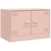 Dulapuri TV 2 buc Roz 67x39x44 cm Otel - WALTI WALTI