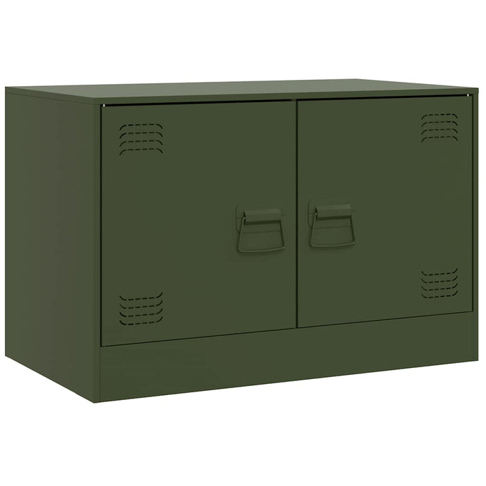 Dulapuri TV 2 buc., verde măslină, 67x39x44 cm Otel - WALTI WALTI