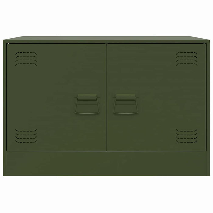 Dulapuri TV 2 buc., verde măslină, 67x39x44 cm Otel - WALTI WALTI