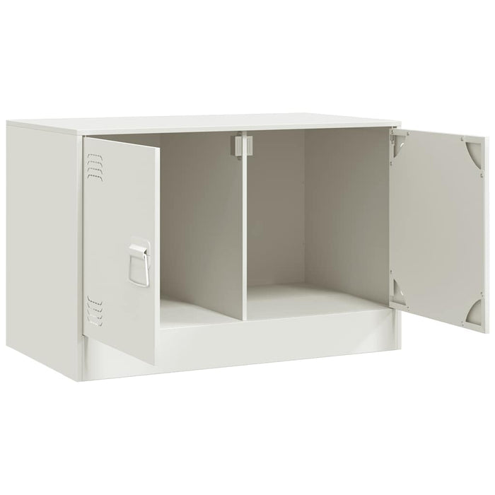 Dulapuri TV 2 buc., alb, 67x39x44 cm Otel - WALTI WALTI