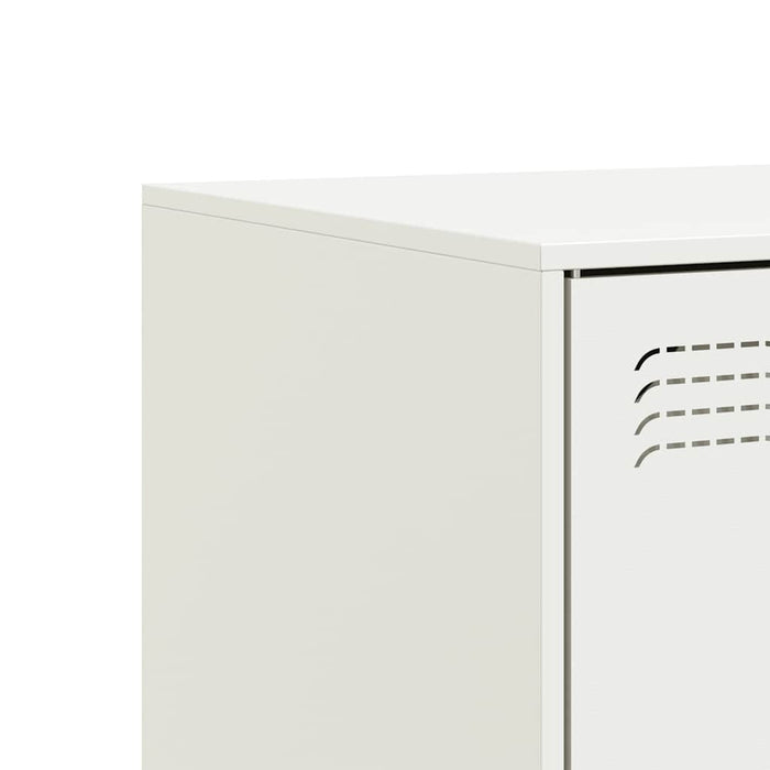 Dulapuri TV 2 buc., alb, 67x39x44 cm Otel - WALTI WALTI