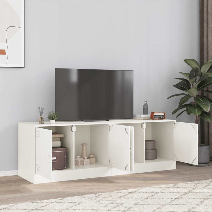 Dulapuri TV 2 buc., alb, 67x39x44 cm Otel - WALTI WALTI
