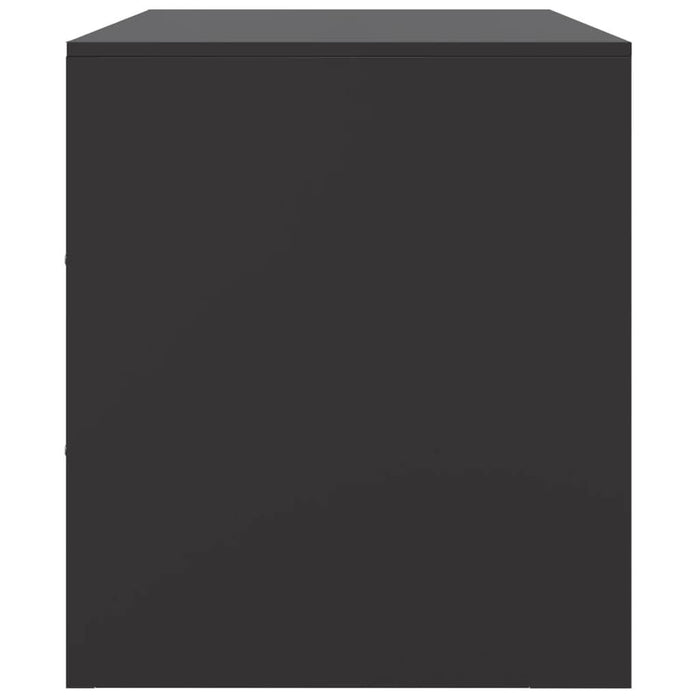 Comodă TV, negru, 99x39x44 cm, oțel - WALTI WALTI