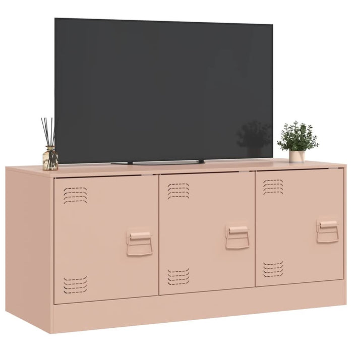 Comodă TV, roz, 99x39x44 cm, oțel - WALTI WALTI