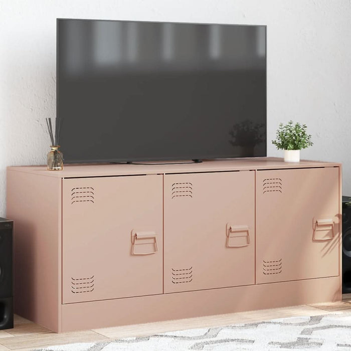 Comodă TV, roz, 99x39x44 cm, oțel - WALTI WALTI