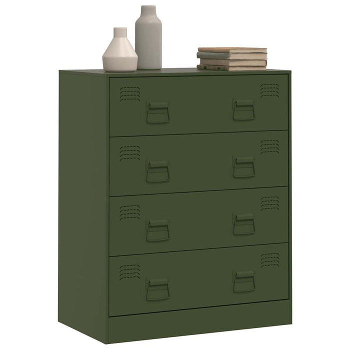 Bufeta verde măslină 67x39x83 cm oțel WALTI