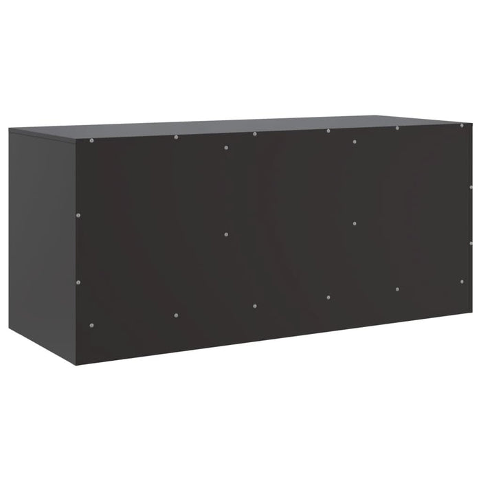 Comodă TV, negru, 99x39x44 cm, oțel - WALTI WALTI