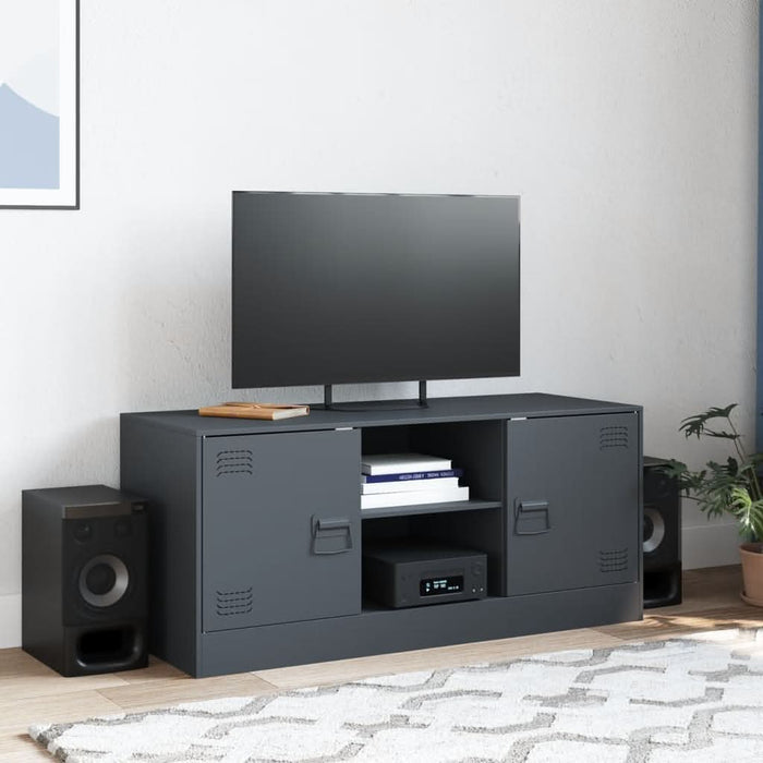 Comodă TV, antracit, 99x39x44 cm, oțel - WALTI WALTI