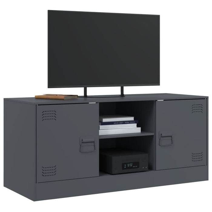 Comodă TV, antracit, 99x39x44 cm, oțel - WALTI WALTI