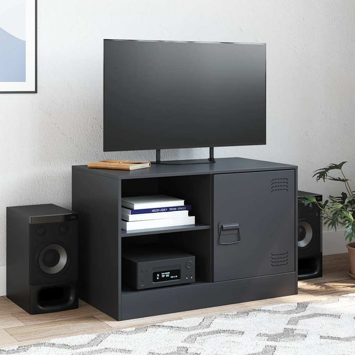 Dulap TV, negru, 67x39x44 cm, oțel - WALTI WALTI