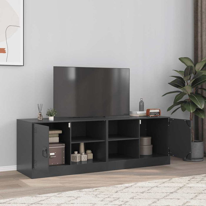 Dulapuri TV, 2 buc., negru, 67x39x44 cm, oțel - WALTI WALTI