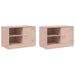 Dulapuri TV 2 buc Roz 67x39x44 cm Otel - WALTI WALTI