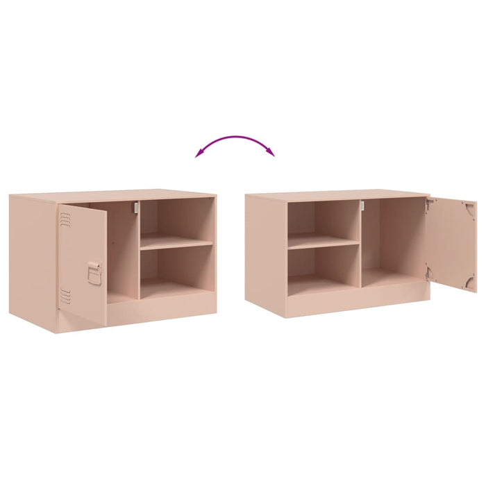 Dulapuri TV 2 buc Roz 67x39x44 cm Otel - WALTI WALTI