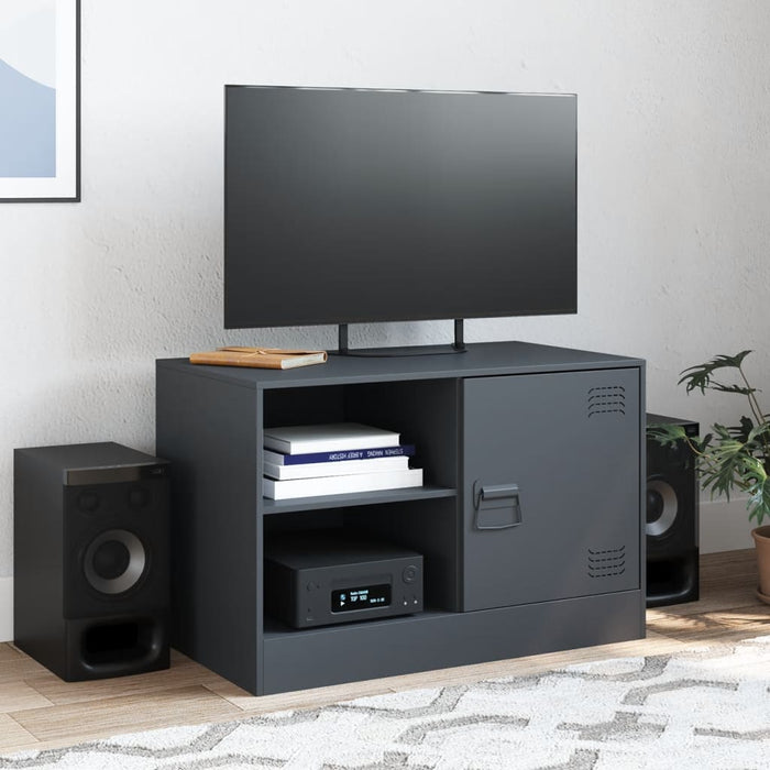 Comodă TV, antracit, 67x39x44 cm, oțel - WALTI WALTI