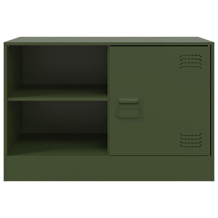 Dulapuri TV 2 buc., verde măslină, 67x39x44 cm Otel - WALTI WALTI