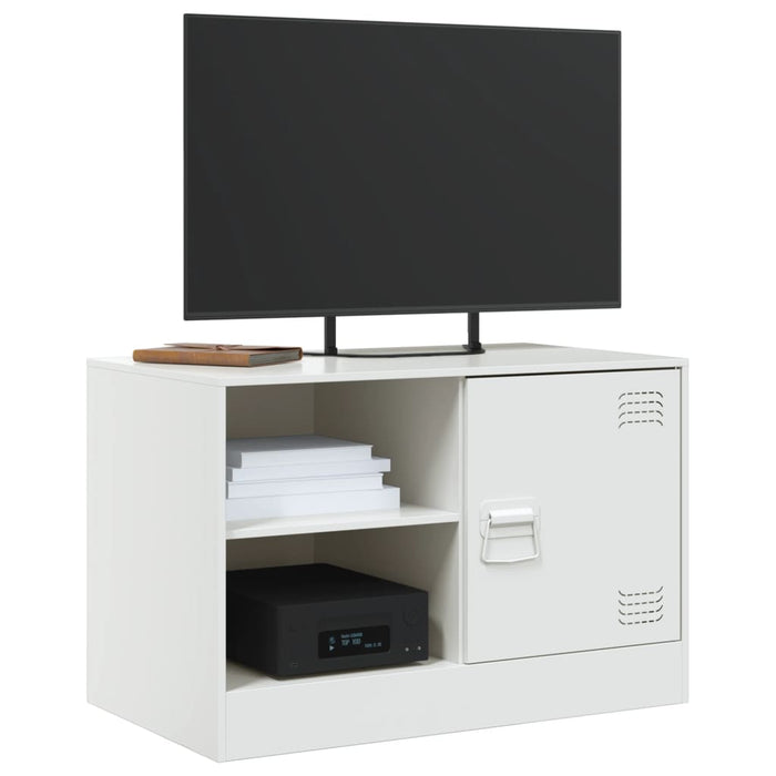 Dulapuri TV 2 buc., alb, 67x39x44 cm Otel - WALTI WALTI