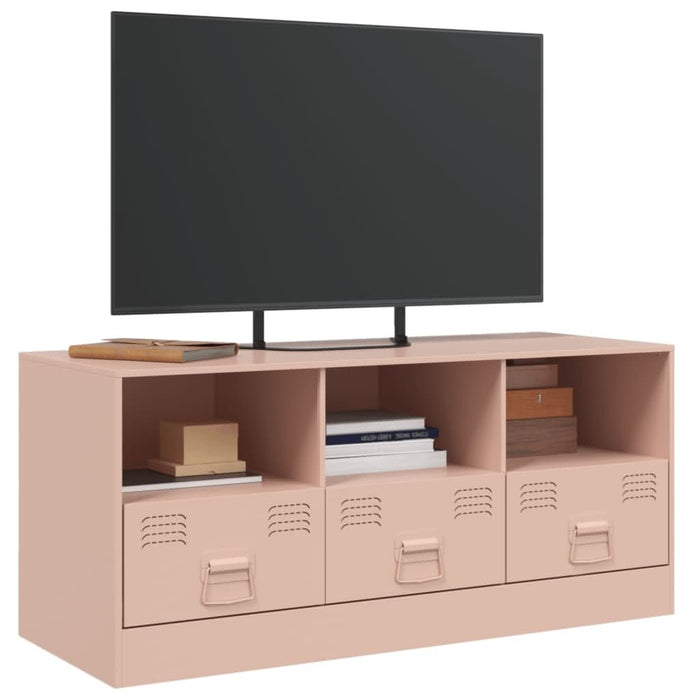 Comodă TV, roz, 99x39x44 cm, oțel - WALTI WALTI