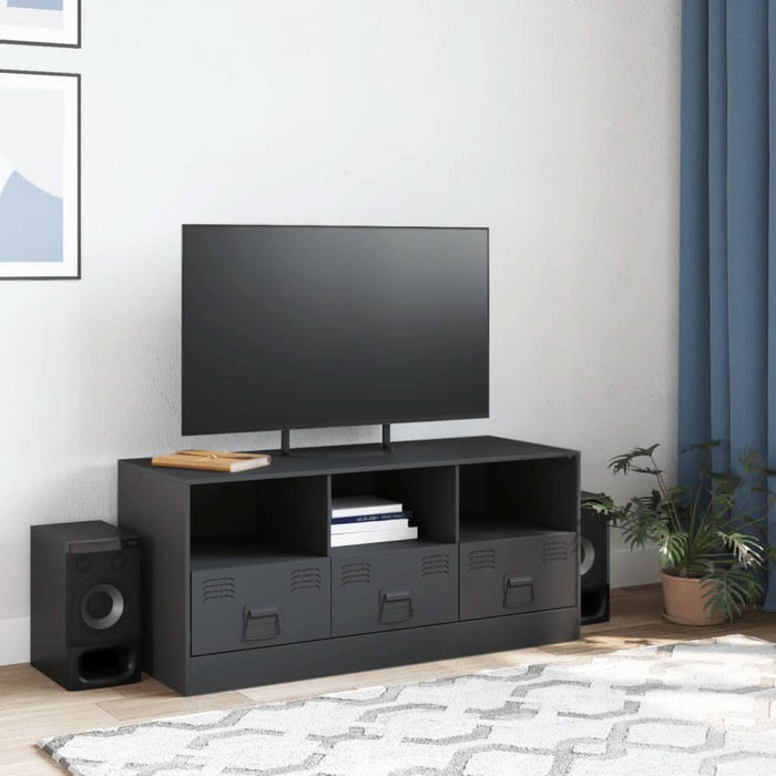 Comodă TV, antracit, 99x39x44 cm, oțel - WALTI WALTI