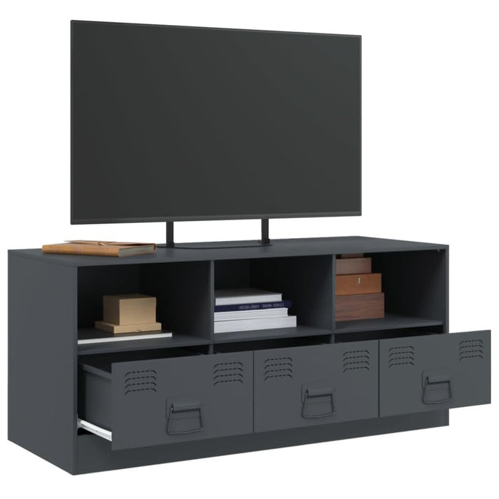 Comodă TV, antracit, 99x39x44 cm, oțel - WALTI WALTI
