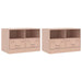 Dulapuri TV 2 buc Roz 67x39x44 cm Otel - WALTI WALTI