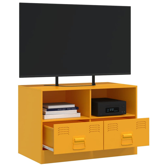 Comodă TV, galben muștar, 67x39x44 cm, oțel - WALTI WALTI