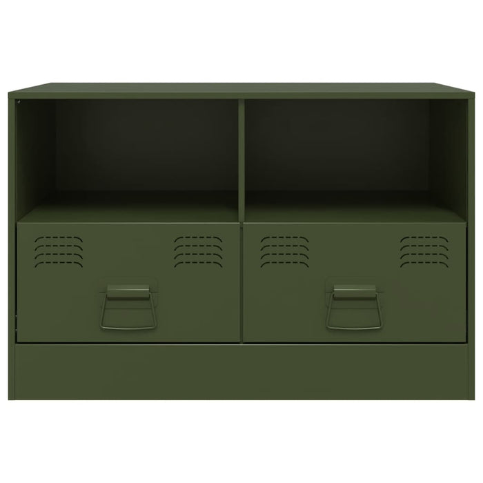 Dulapuri TV 2 buc., verde măslină, 67x39x44 cm Otel - WALTI WALTI