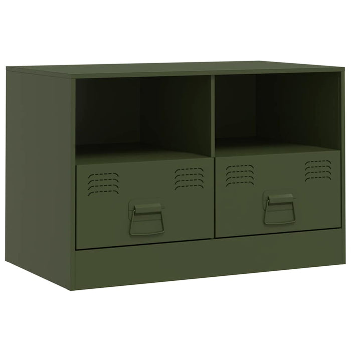 Dulapuri TV 2 buc., verde măslină, 67x39x44 cm Otel - WALTI WALTI