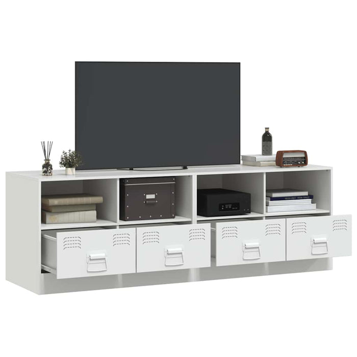 Dulapuri TV 2 buc., alb, 67x39x44 cm Otel - WALTI WALTI