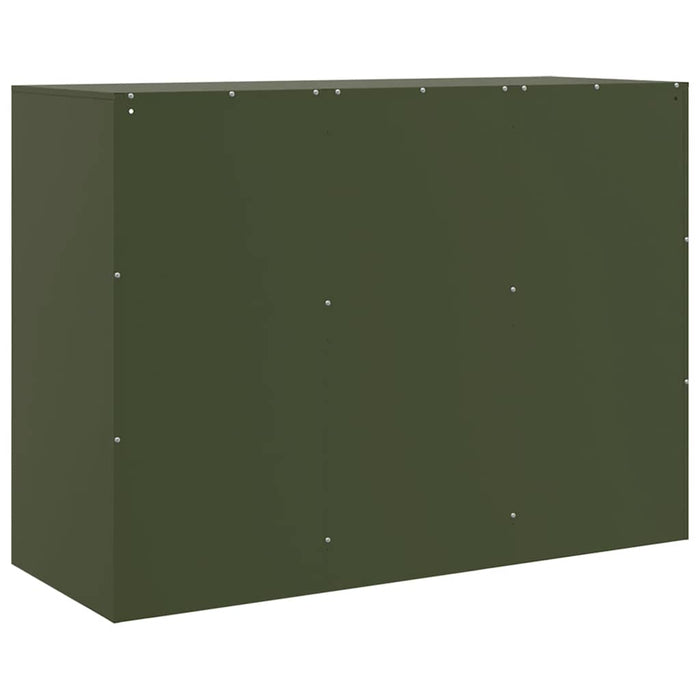 Bufeta verde măslină 99x39x73 cm oțel WALTI