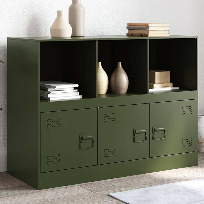 Bufeta verde măslină 99x39x73 cm oțel WALTI