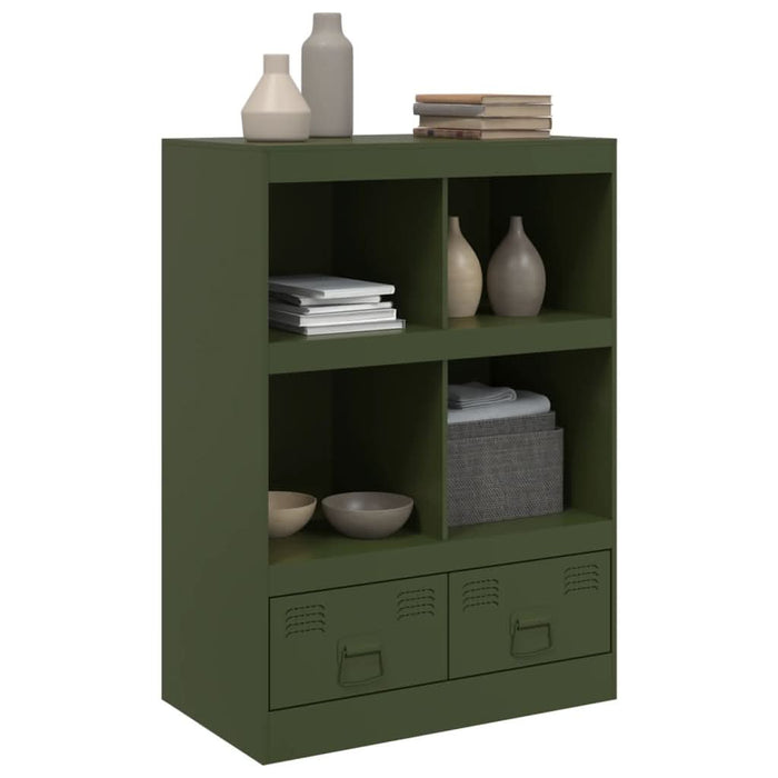 Dulap înalt verde măslină 67x39x95 cm oțel - WALTI WALTI