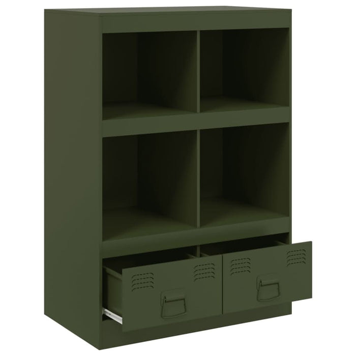 Dulap înalt verde măslină 67x39x95 cm oțel - WALTI WALTI