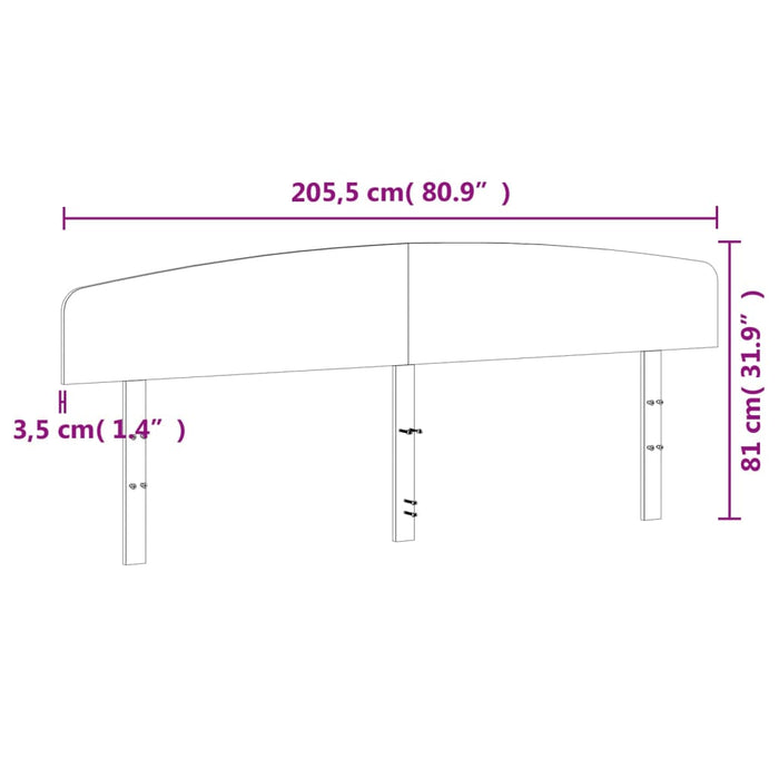 Tăblie de pat, 200 cm, lemn masiv de pin - WALTI WALTI