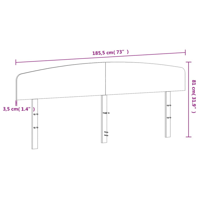 Tăblie de pat, 180 cm, lemn masiv de pin WALTI
