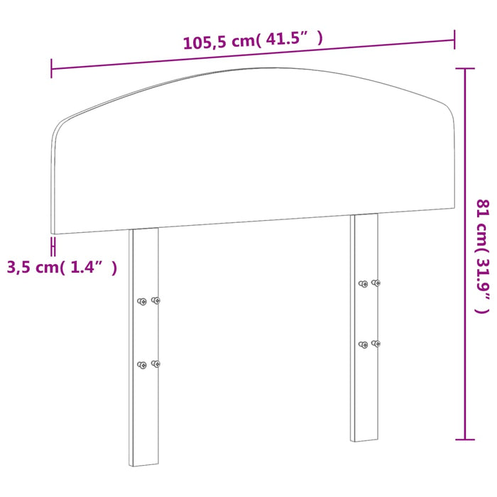 Tăblie de pat, 100 cm, lemn masiv de pin - WALTI WALTI