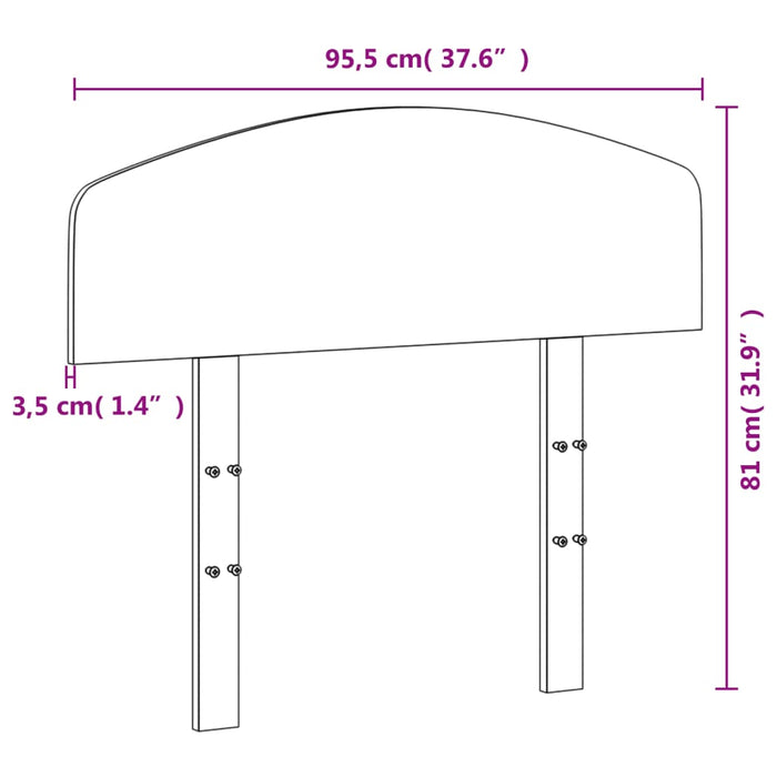 Tăblie de pat, 90 cm, lemn masiv de pin - WALTI WALTI