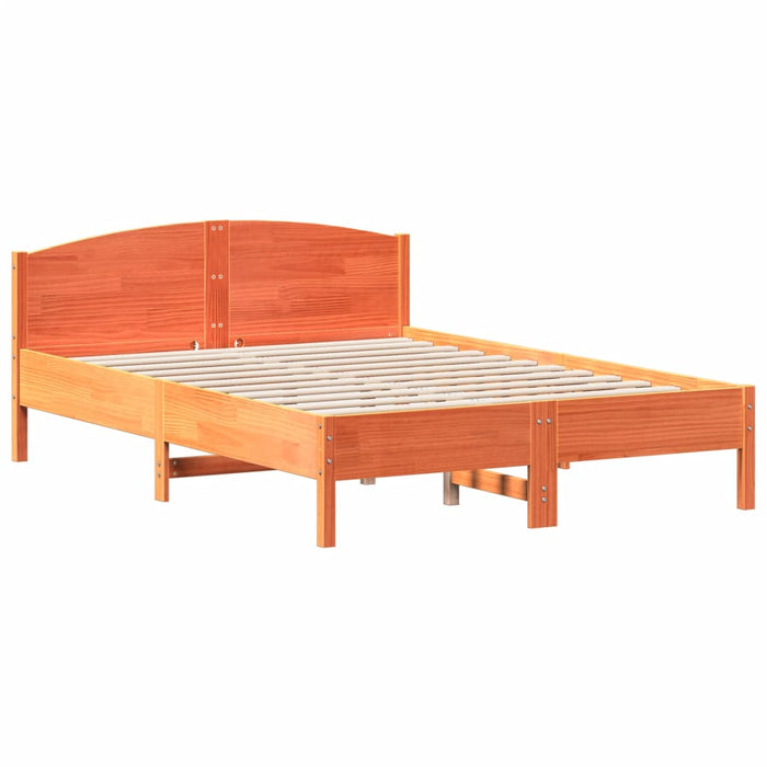 Cadru de pat fără saltea, maro ceruit 140x200 cm lemn masiv pin - WALTI WALTI