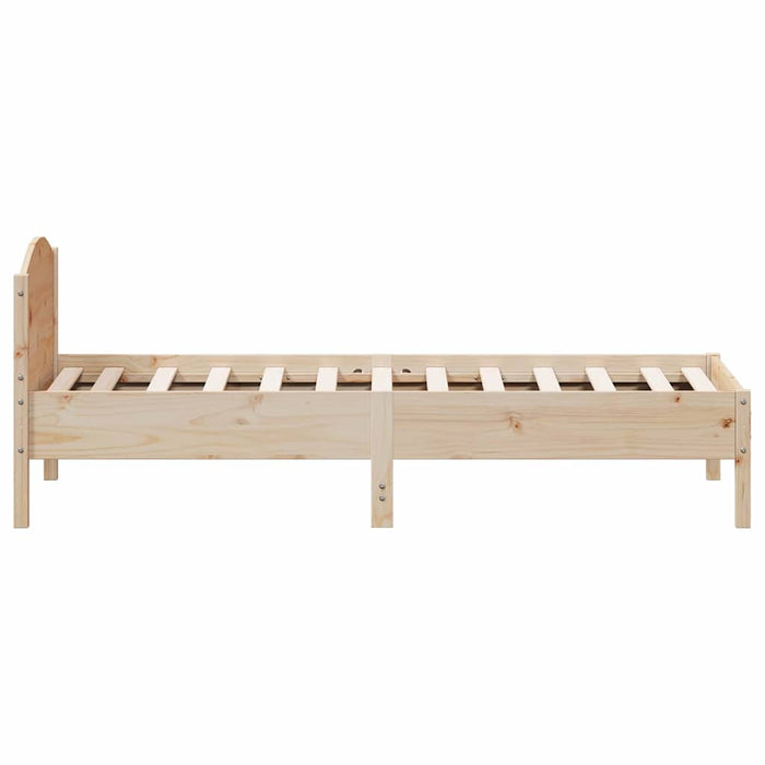 Cadru de pat fără saltea, 75x190 cm, lemn masiv de pin - WALTI WALTI