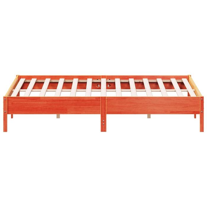 Cadru de pat fără saltea, maro ceruit 180x200 cm lemn masiv pin - WALTI WALTI