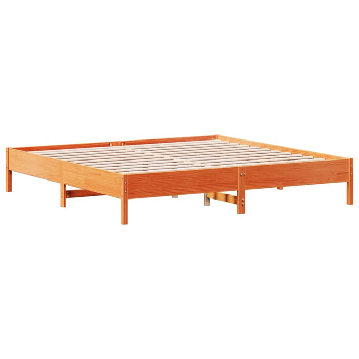 Cadru de pat fără saltea, maro ceruit 180x200 cm lemn masiv pin - WALTI WALTI