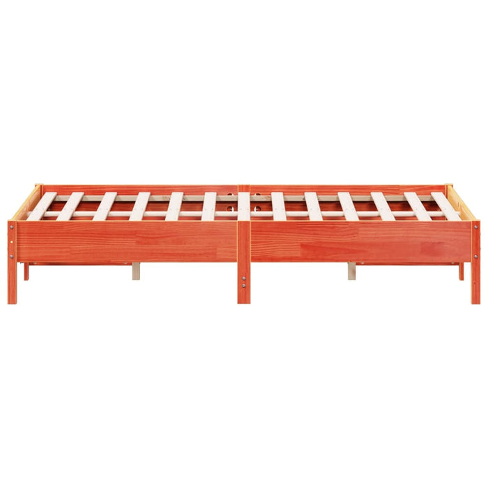 Cadru de pat fără saltea, maro ceruit 140x200 cm lemn masiv pin - WALTI WALTI
