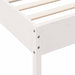 Cadru pat fără saltea, alb, 100x200 cm, lemn masiv pin - WALTI WALTI