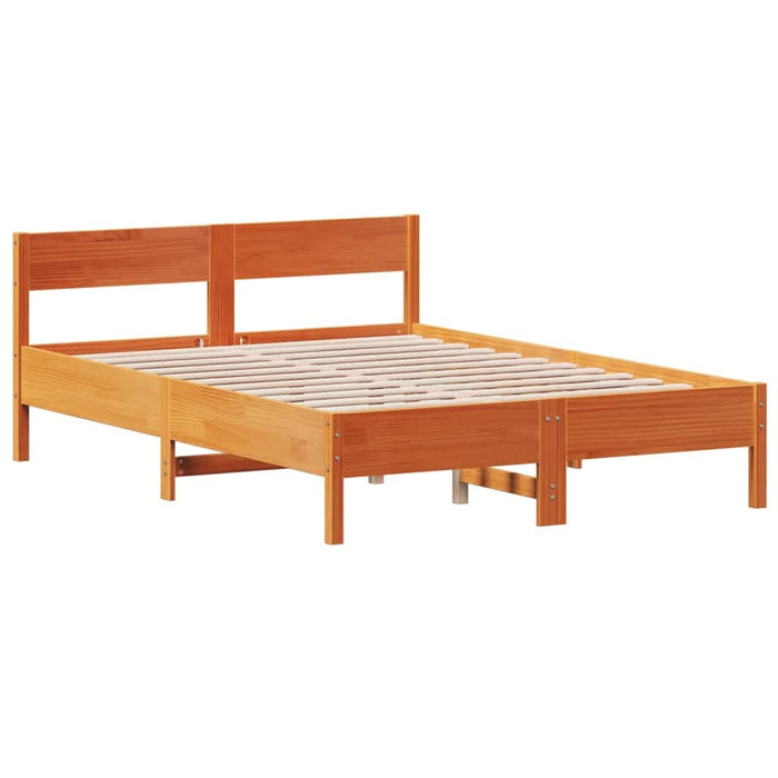 Cadru de pat fără saltea, maro ceruit 140x200 cm lemn masiv pin - WALTI WALTI