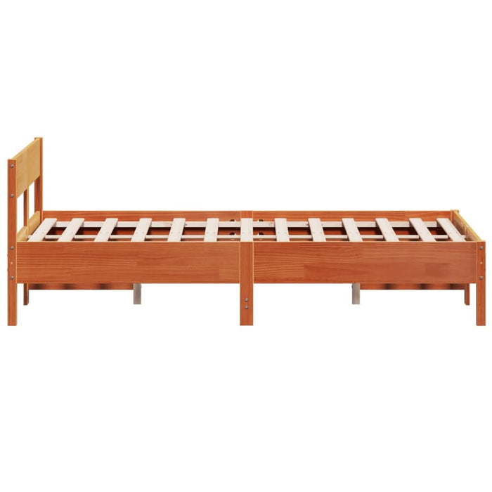 Cadru de pat fără saltea, maro ceruit 140x200 cm lemn masiv pin - WALTI WALTI