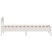 Cadru de pat fără saltea, alb, 90x200 cm, lemn masiv pin - WALTI WALTI
