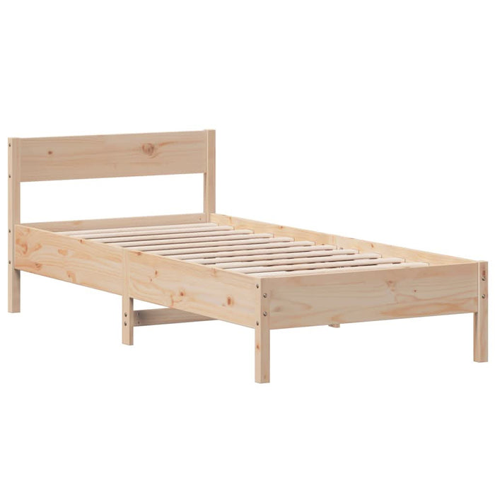 Cadru pat fără saltea, 90x190 cm, lemn masiv de pin - WALTI WALTI